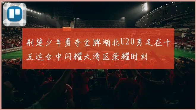 荆楚少年勇夺金牌湖北U20男足在十五运会中闪耀大湾区荣耀时刻
